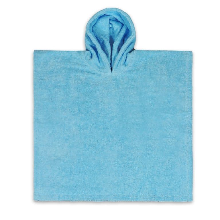 Badponch l. blauw met geborduurde naam