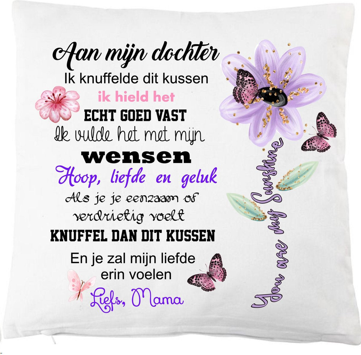 kussenhoes moeder/dochter