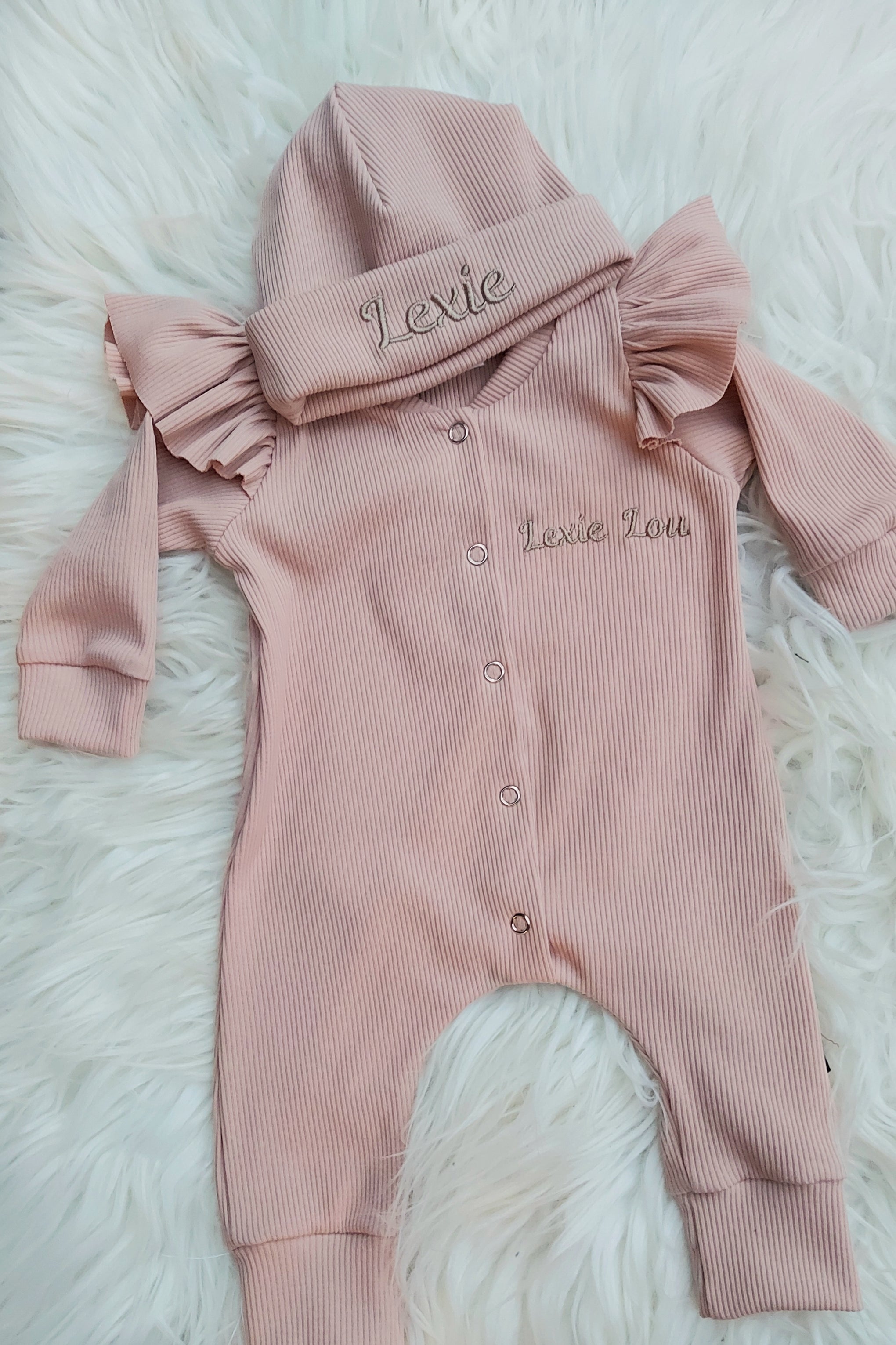 Boxpakje met geborduurde naam