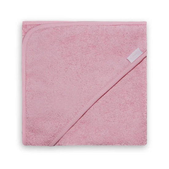 Badcape roze met geborduurde naam