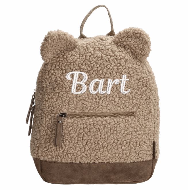 Rugtas teddybeer taupe