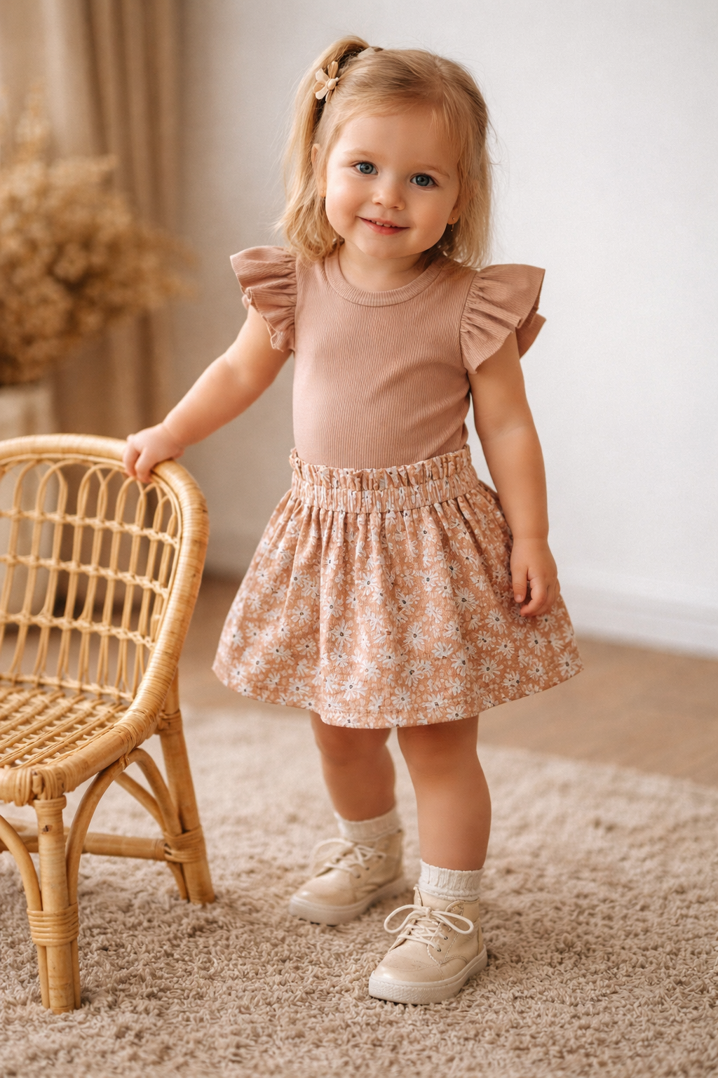 paperbag rokje leopard flowers