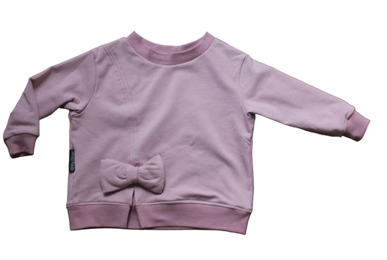 sweater strik old pink handgemaakt