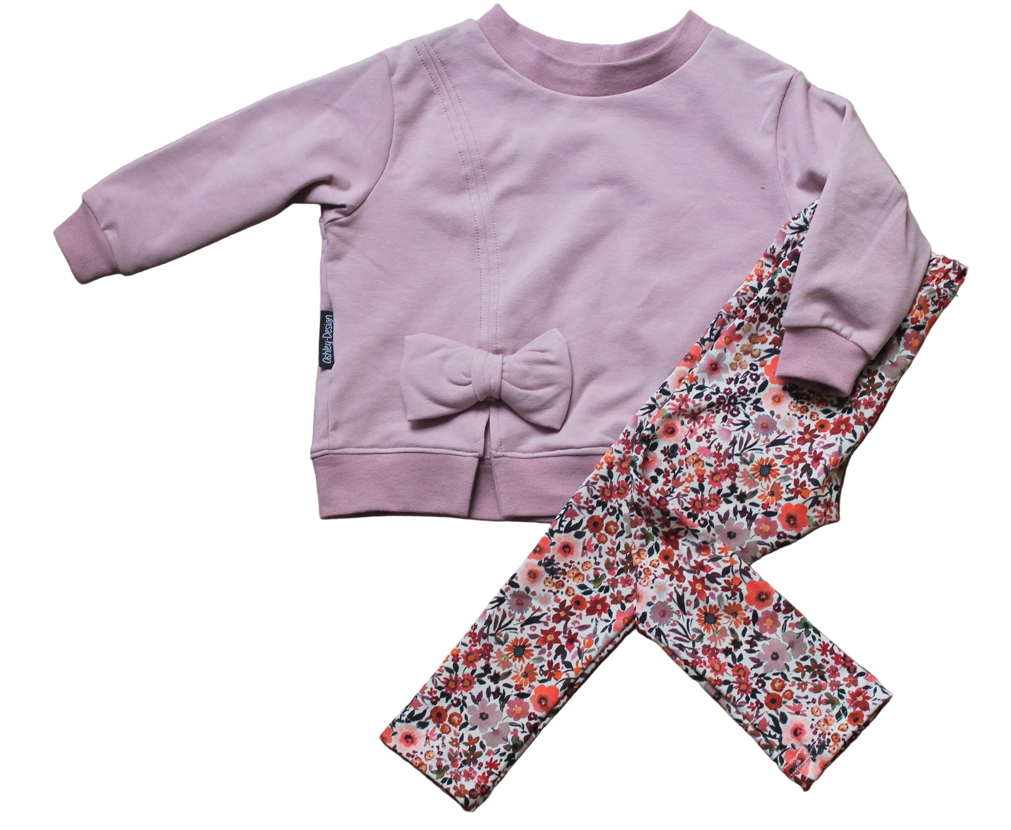 legging flower aquarel handgemaakt