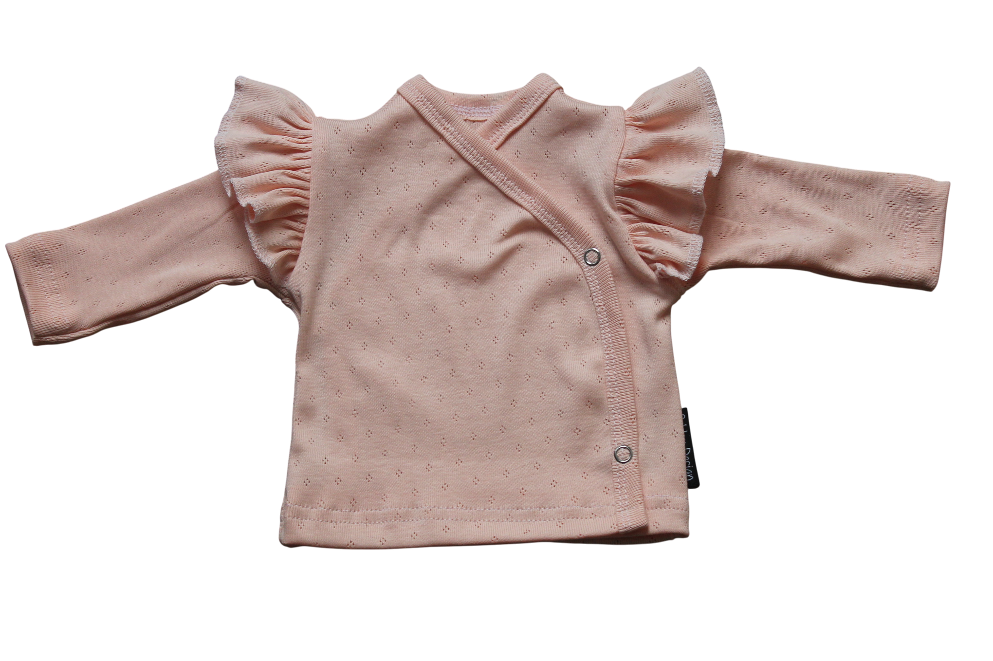 overslag shirtje pointelle zalm