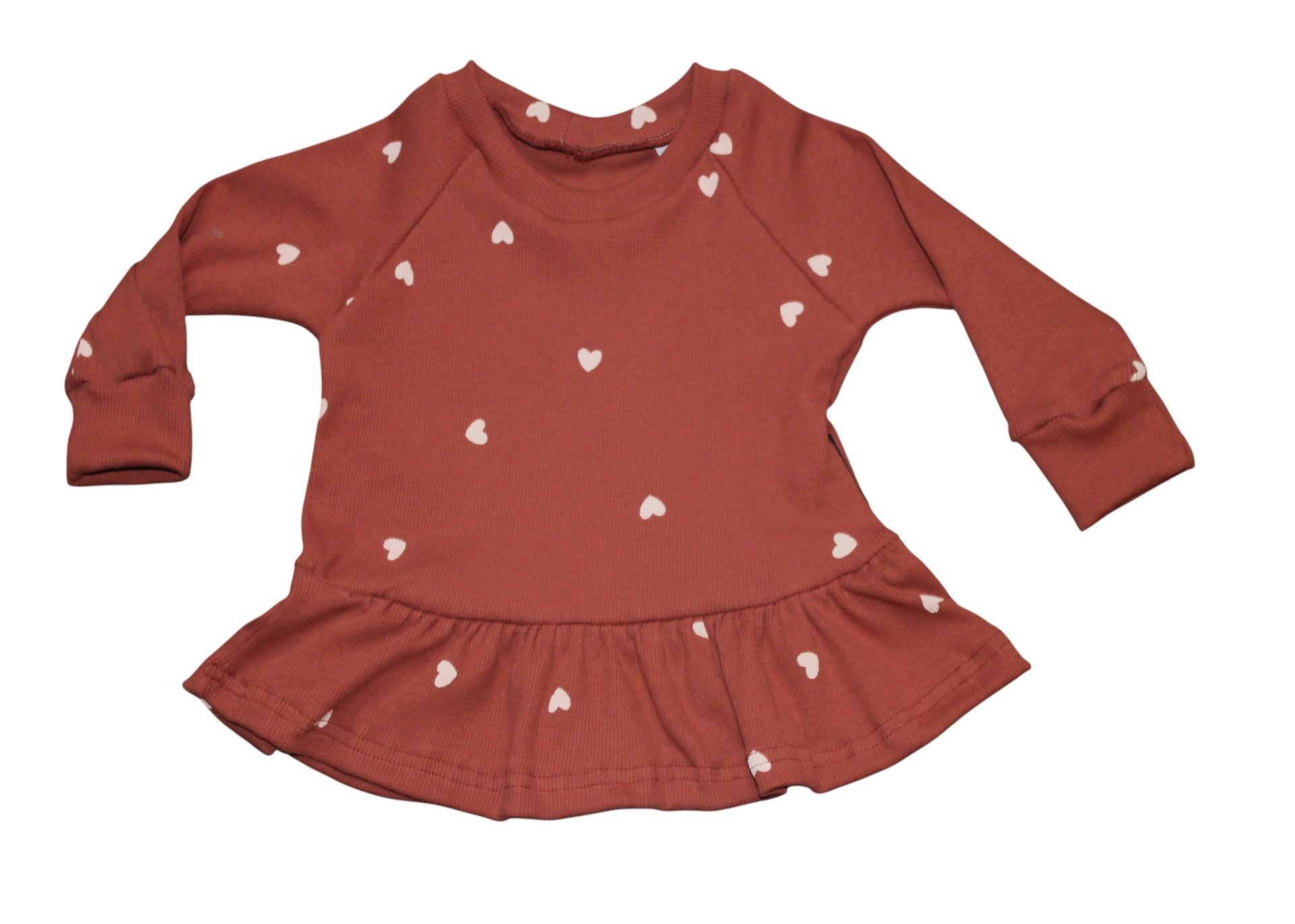 peplum shirt hartjes handgemaakt