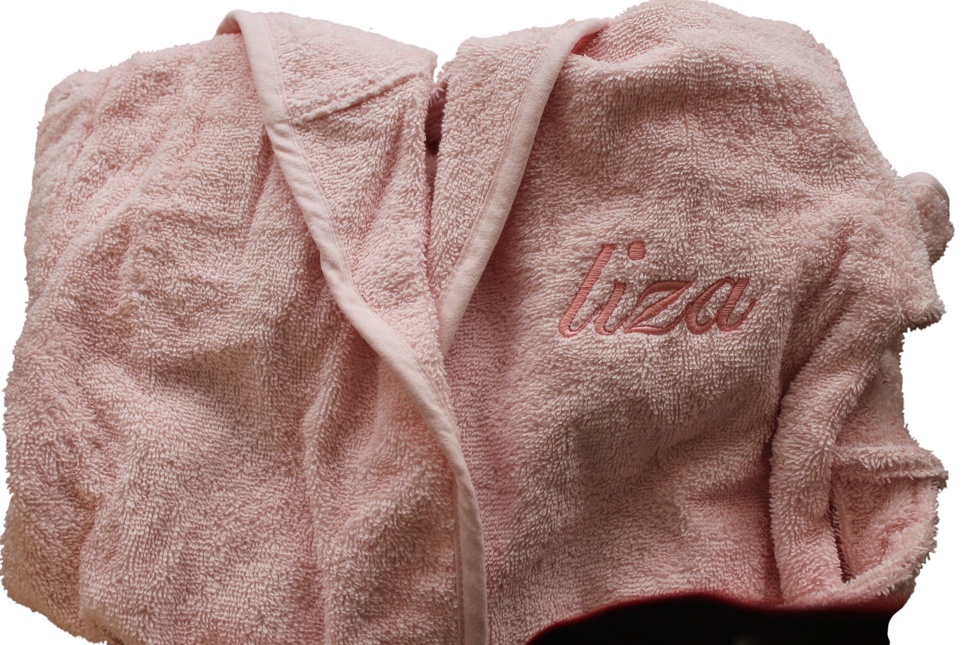 Badjas Blush met Naam geborduurd voor Baby of Kind | Gepersonaliseerd Cadeau