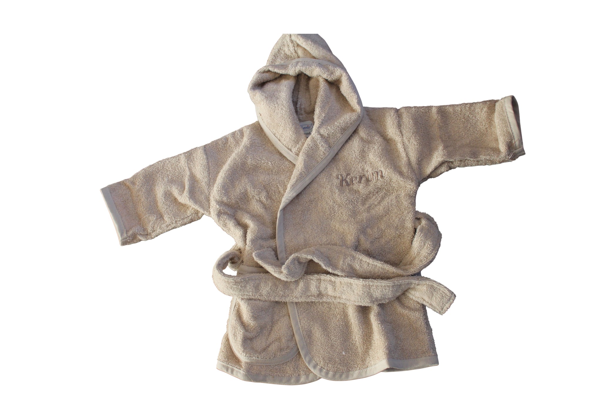 Badjas met geborduurde naam