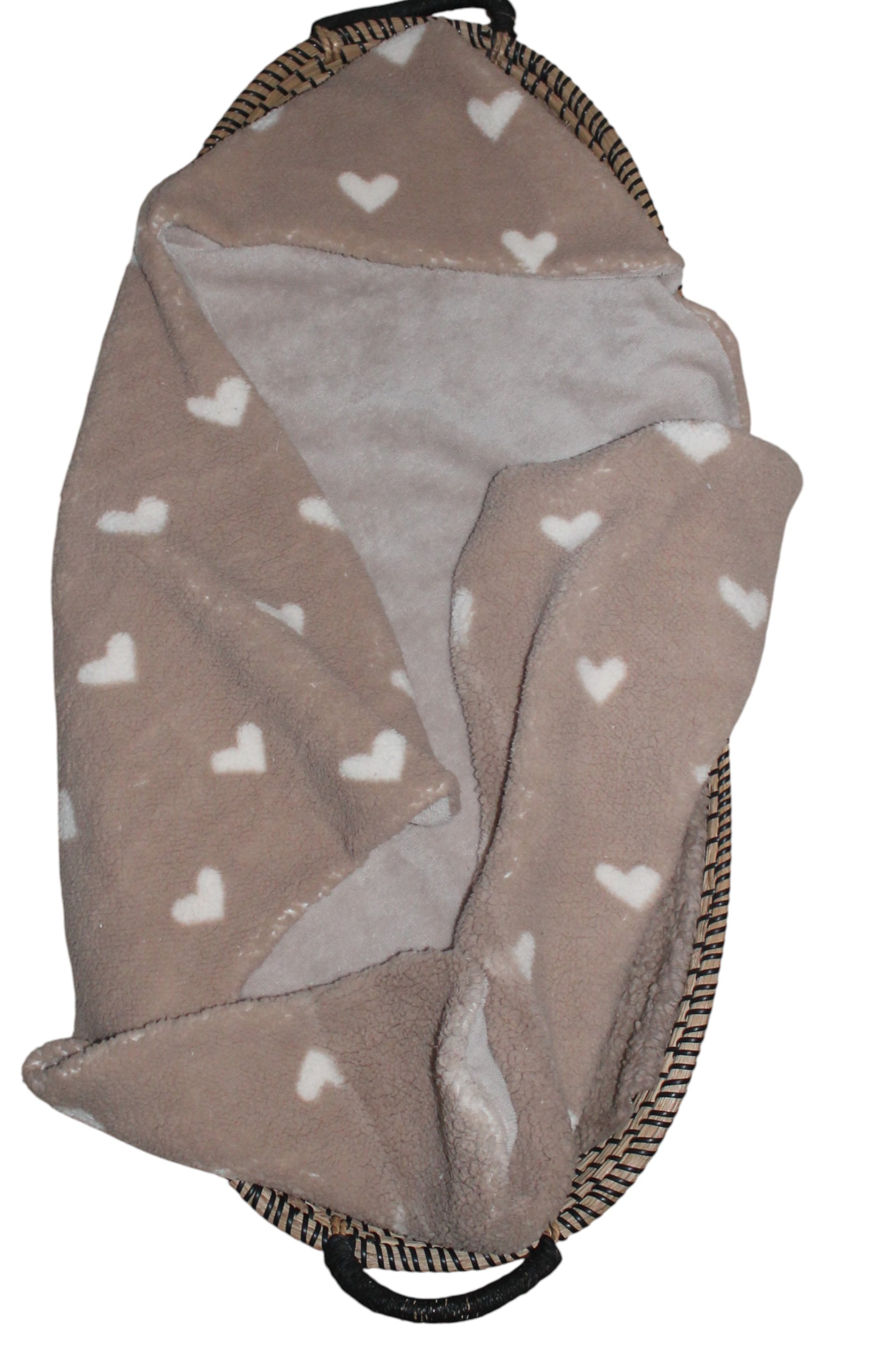 omslagdoek teddy hartjes