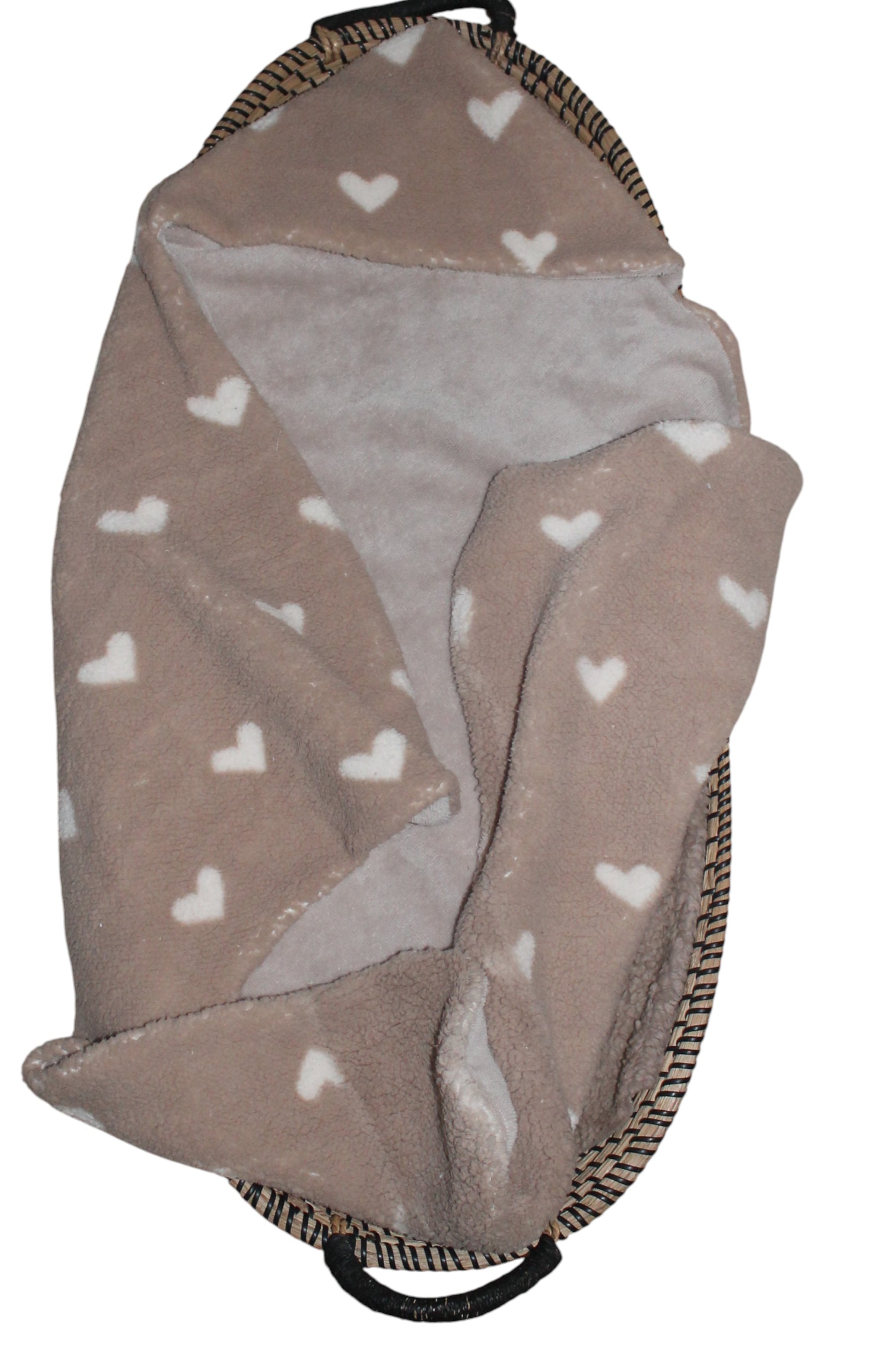 omslagdoek teddy hartjes