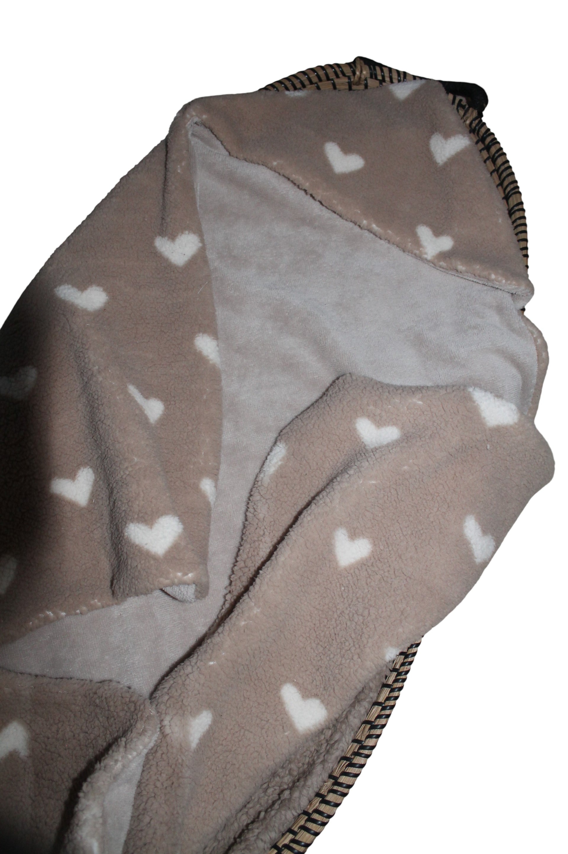 Omslagdoek Teddy hartjes