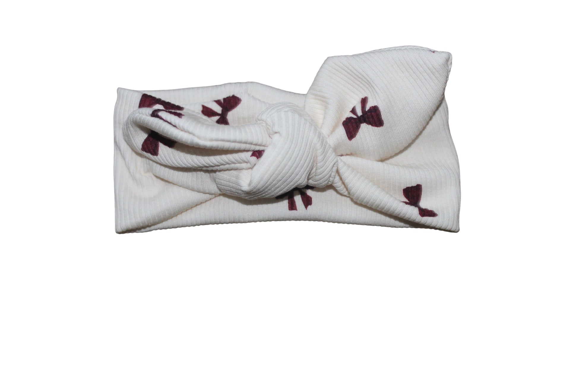 Haarbandje stikjes bordeaux