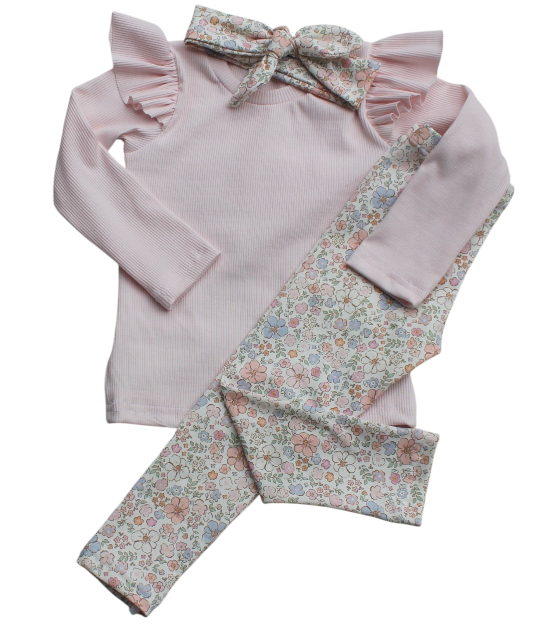 ruffle shirt pastel pink