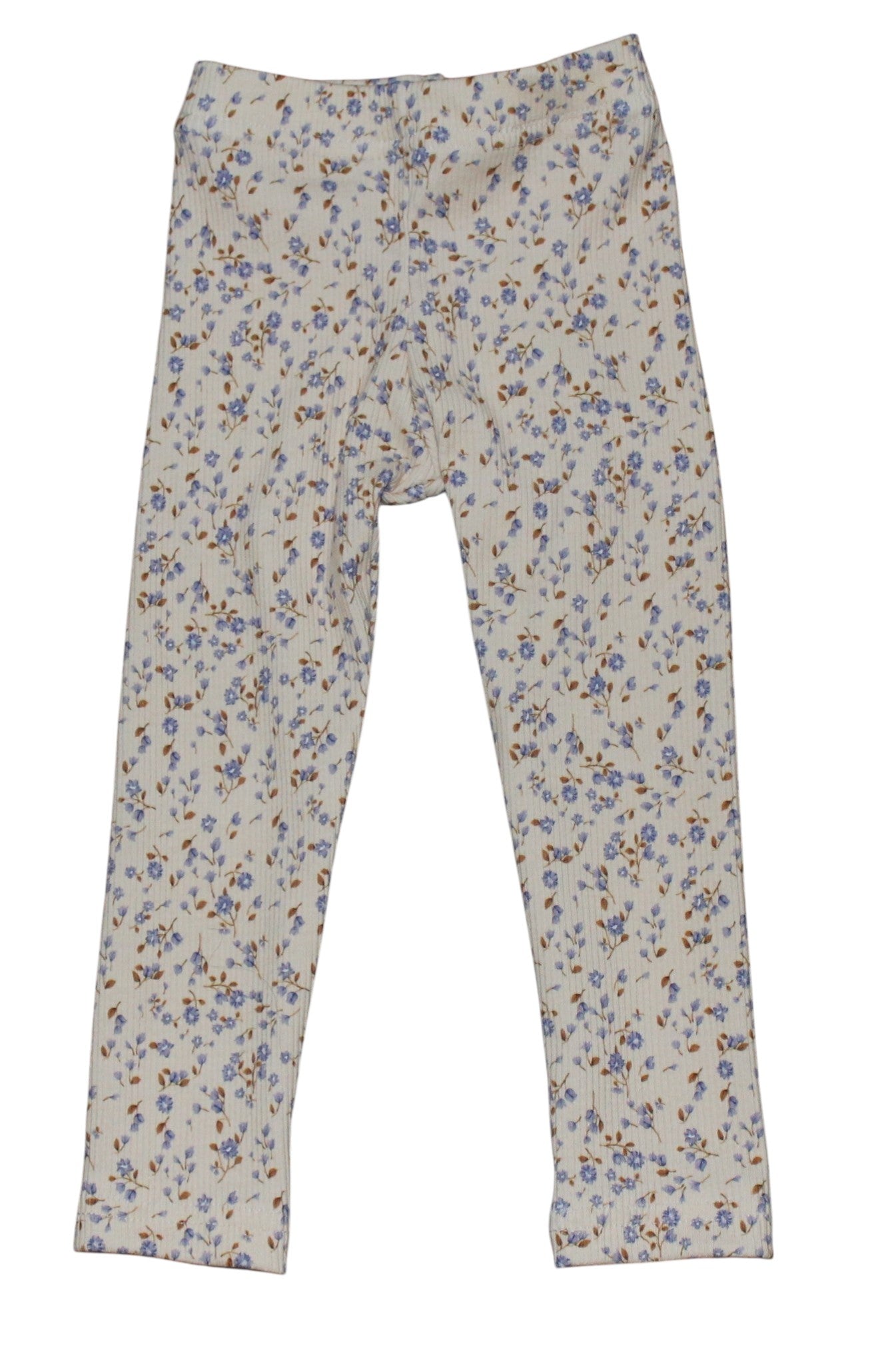 Legging bloem blauw