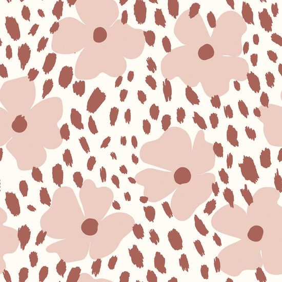 Legging  luipaard roze bloem