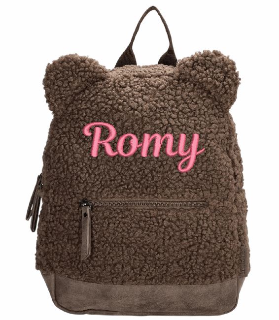 Rugtas teddybeer bruin