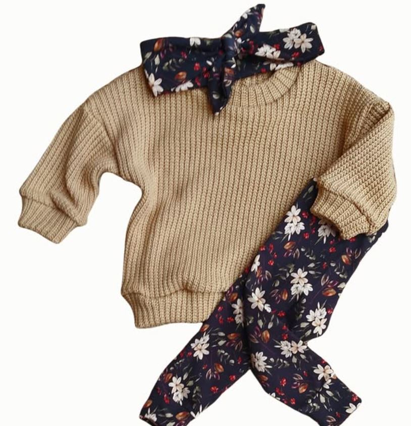 trui big knit camel