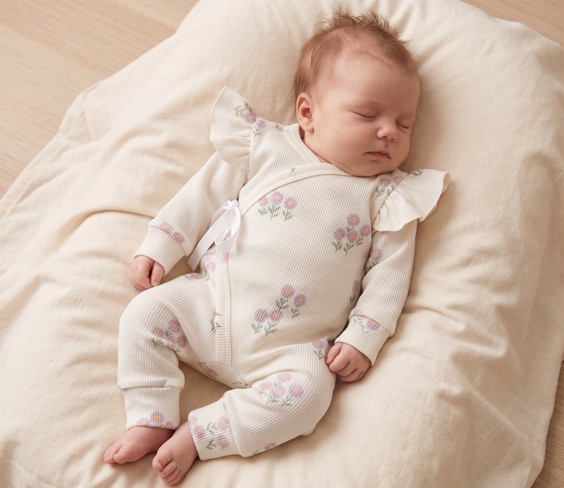 Kimono Boxpakje lila sunflower