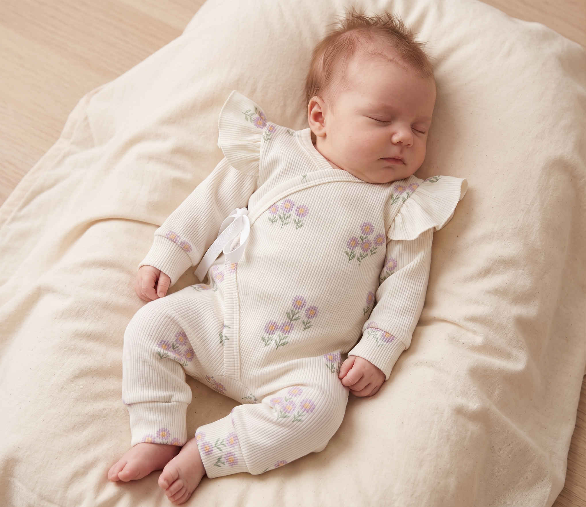 Kimono Boxpakje lila sunflower