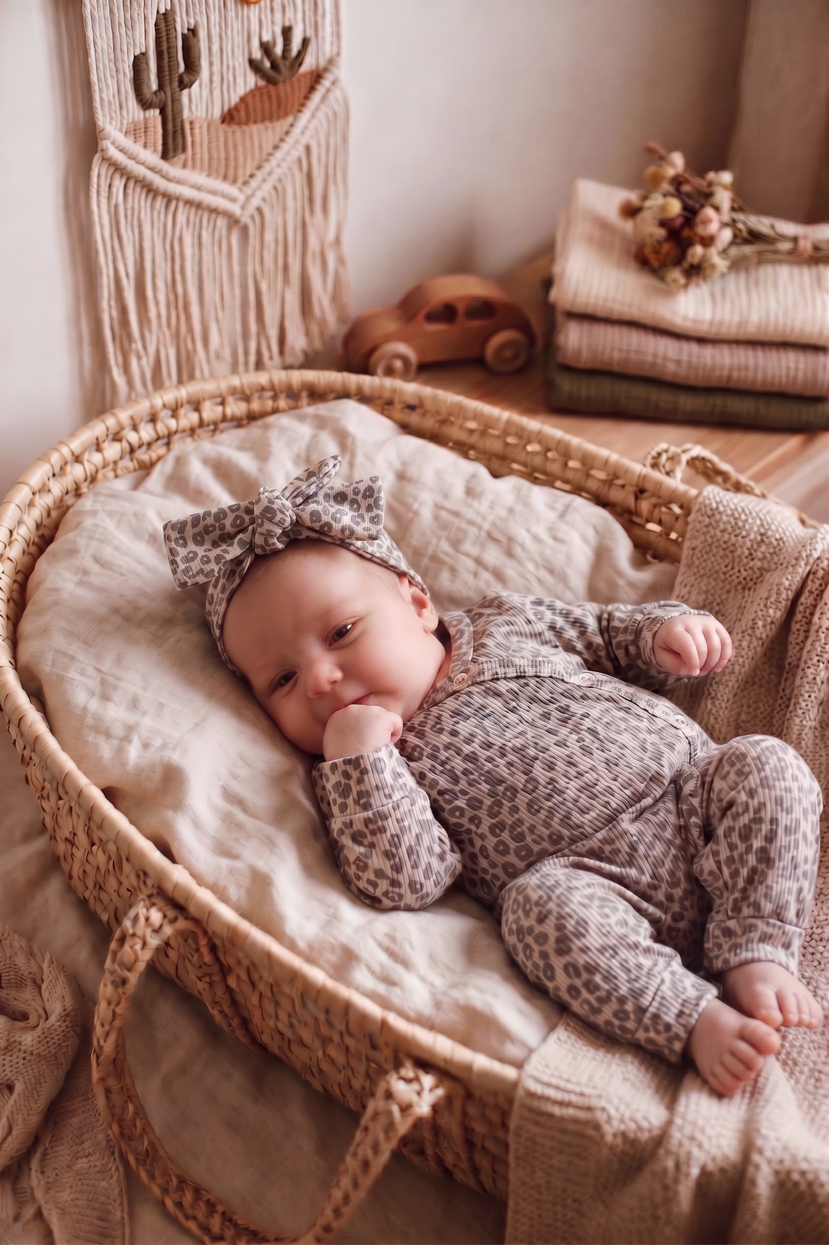 Boxpakje leopard nude rib