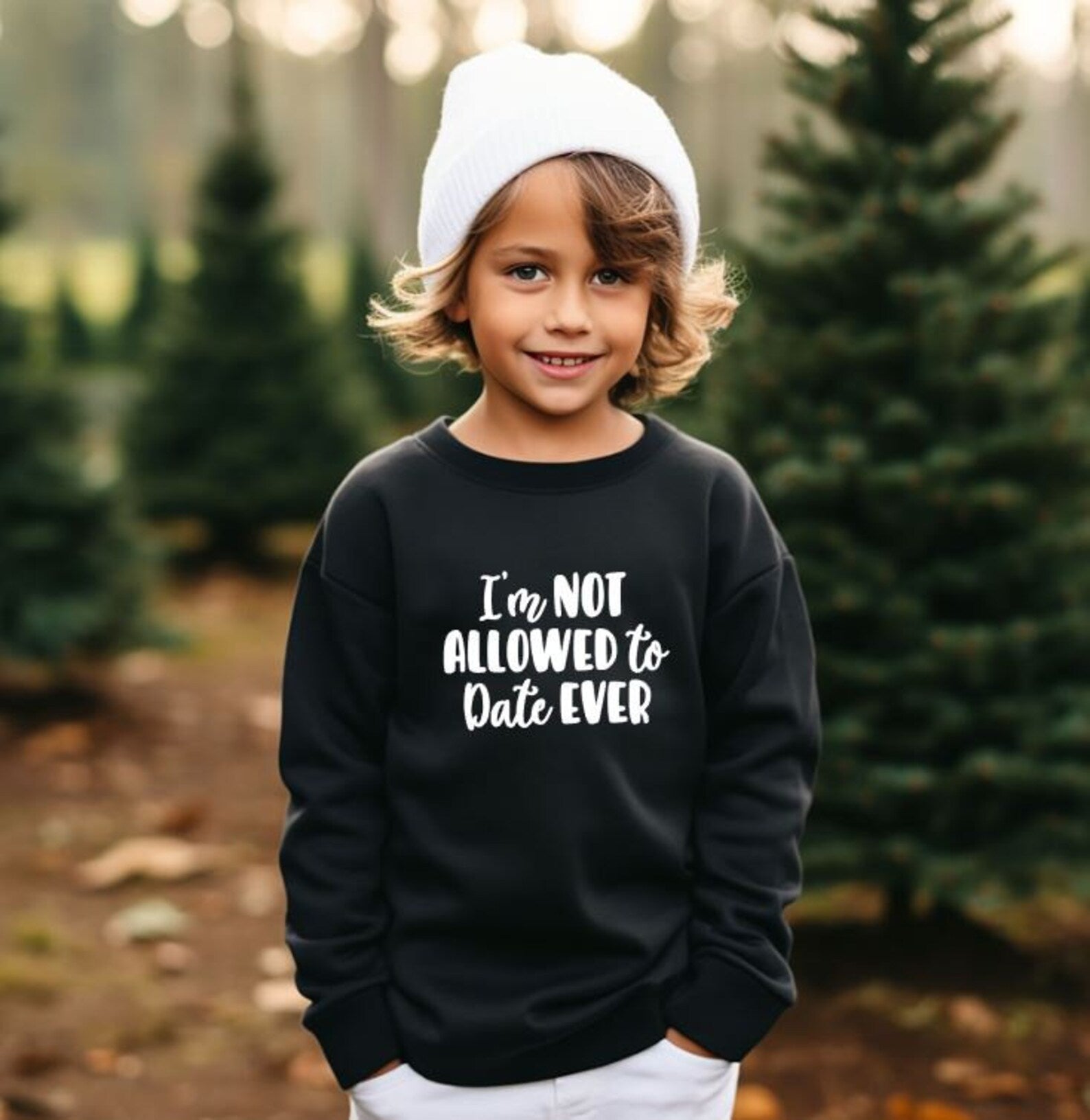 sweater I’m never allowed to date ever