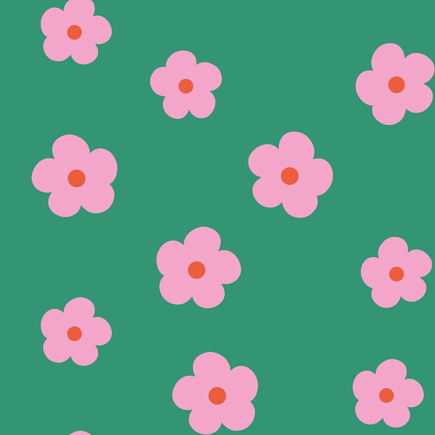 Legging  groen roze bloem