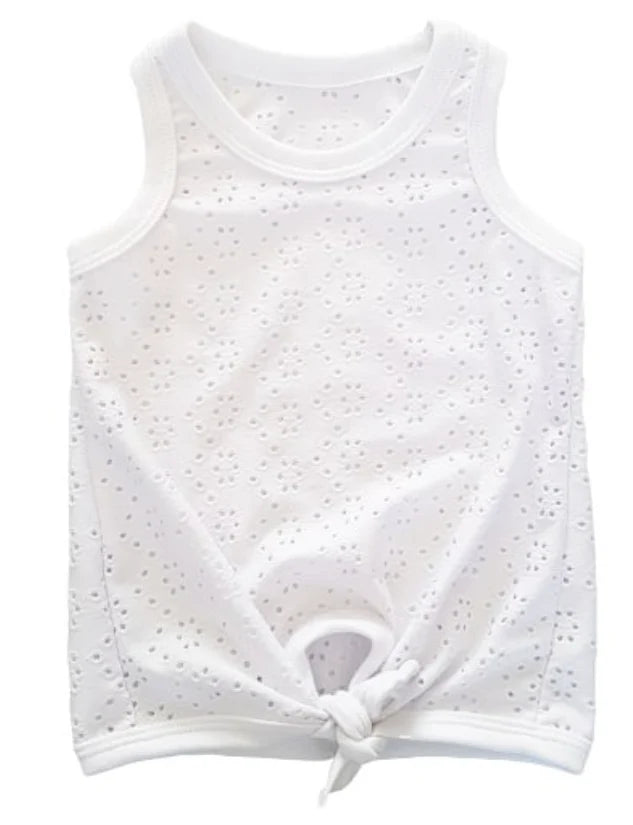 knoopshirt wit broderie