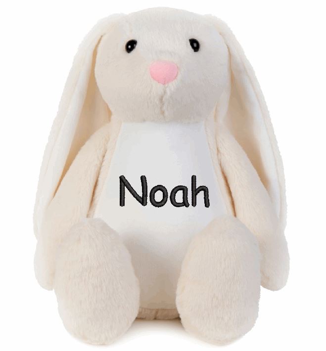 konijn knuffel met geborduurde naam
