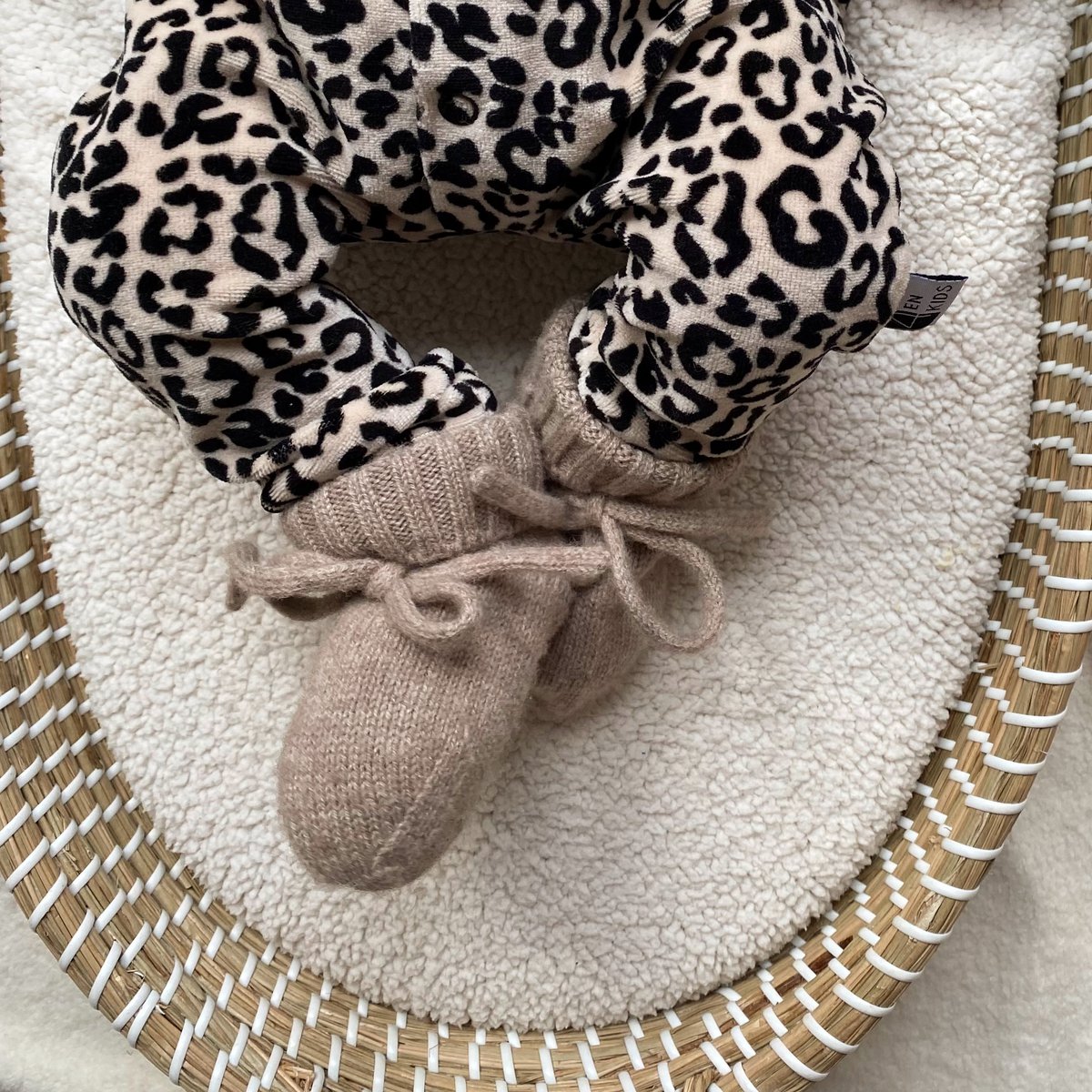 Slofjes Merino wol naturel