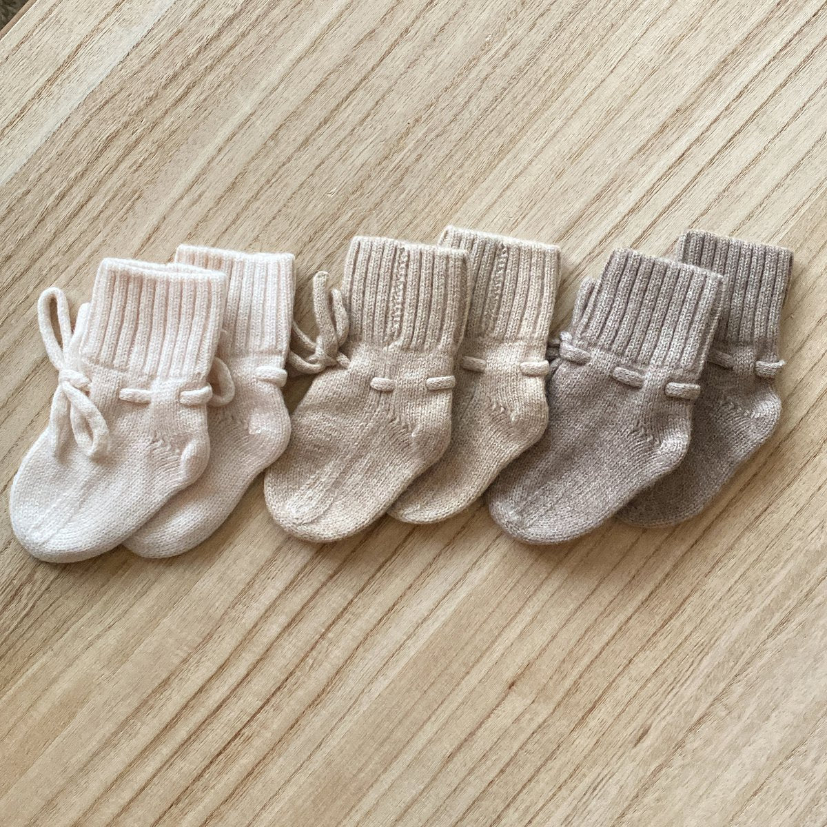 Slofjes Merino wol naturel