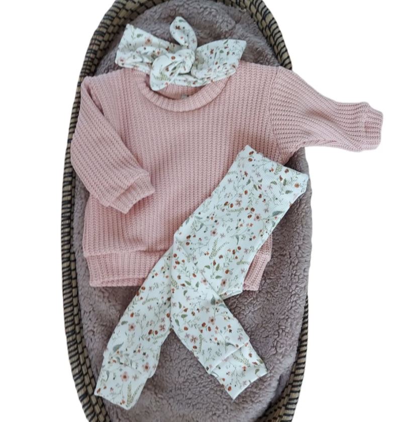 Trui big knit nude