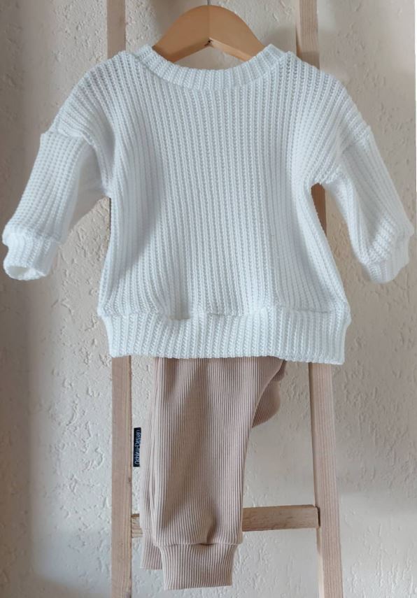 Trui big knit offwhite