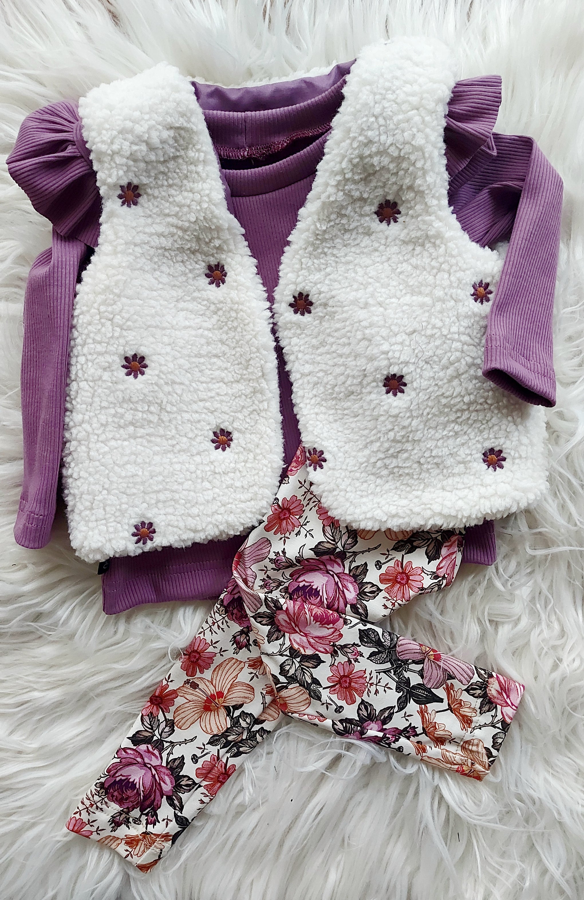 Legging engelse tuin lila