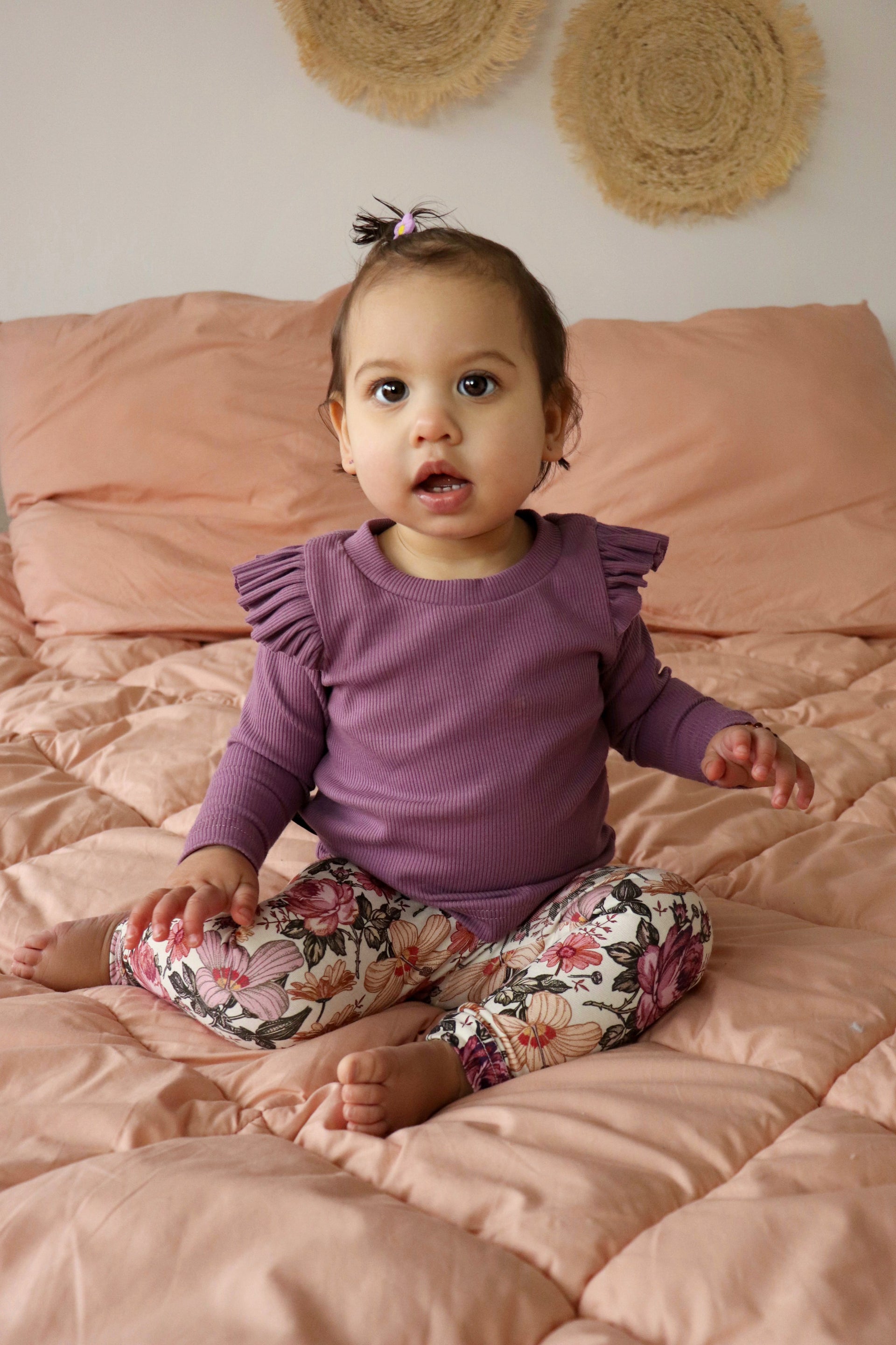 Legging engelse tuin lila