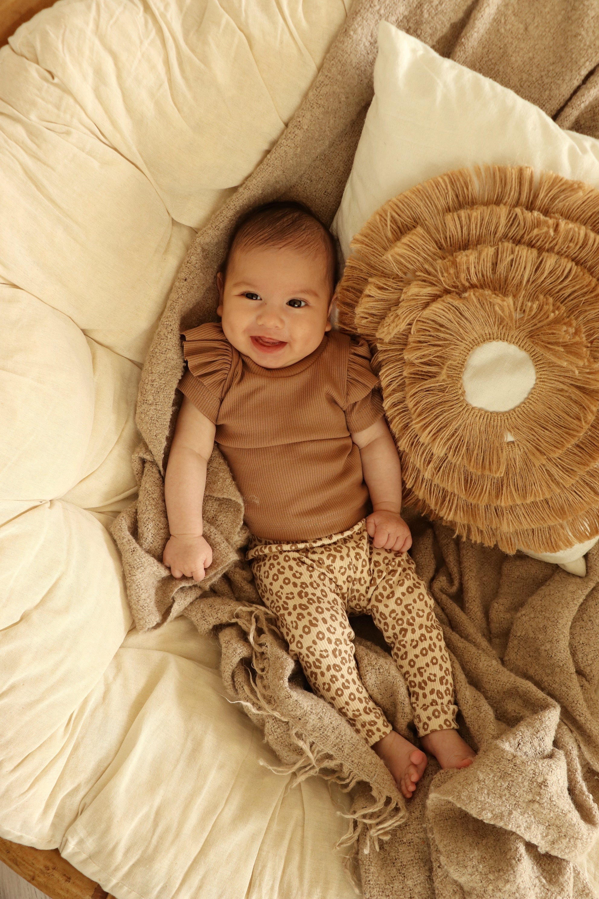 setje leopard ecru rib