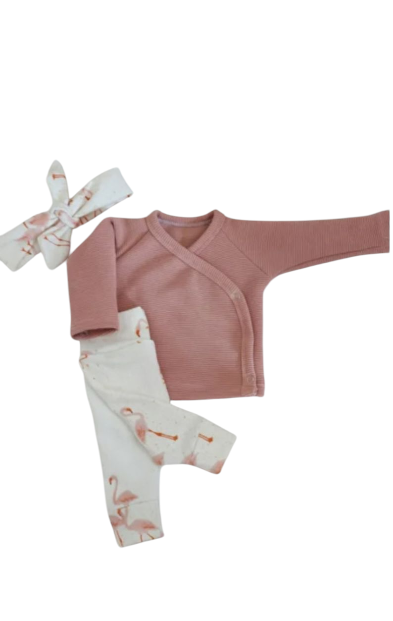 Newborn setje flamingo