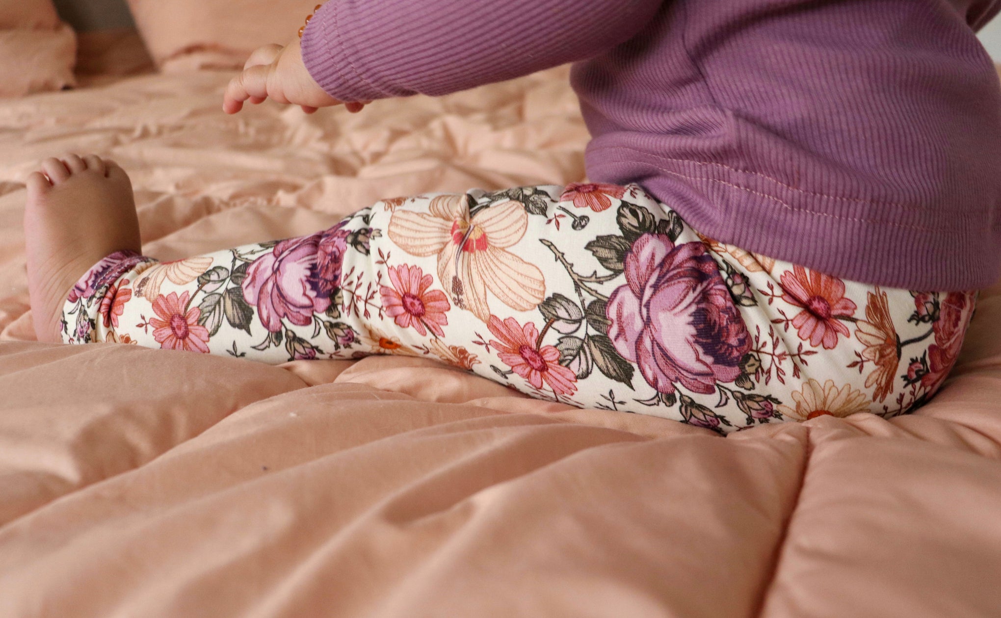 Legging engelse tuin lila