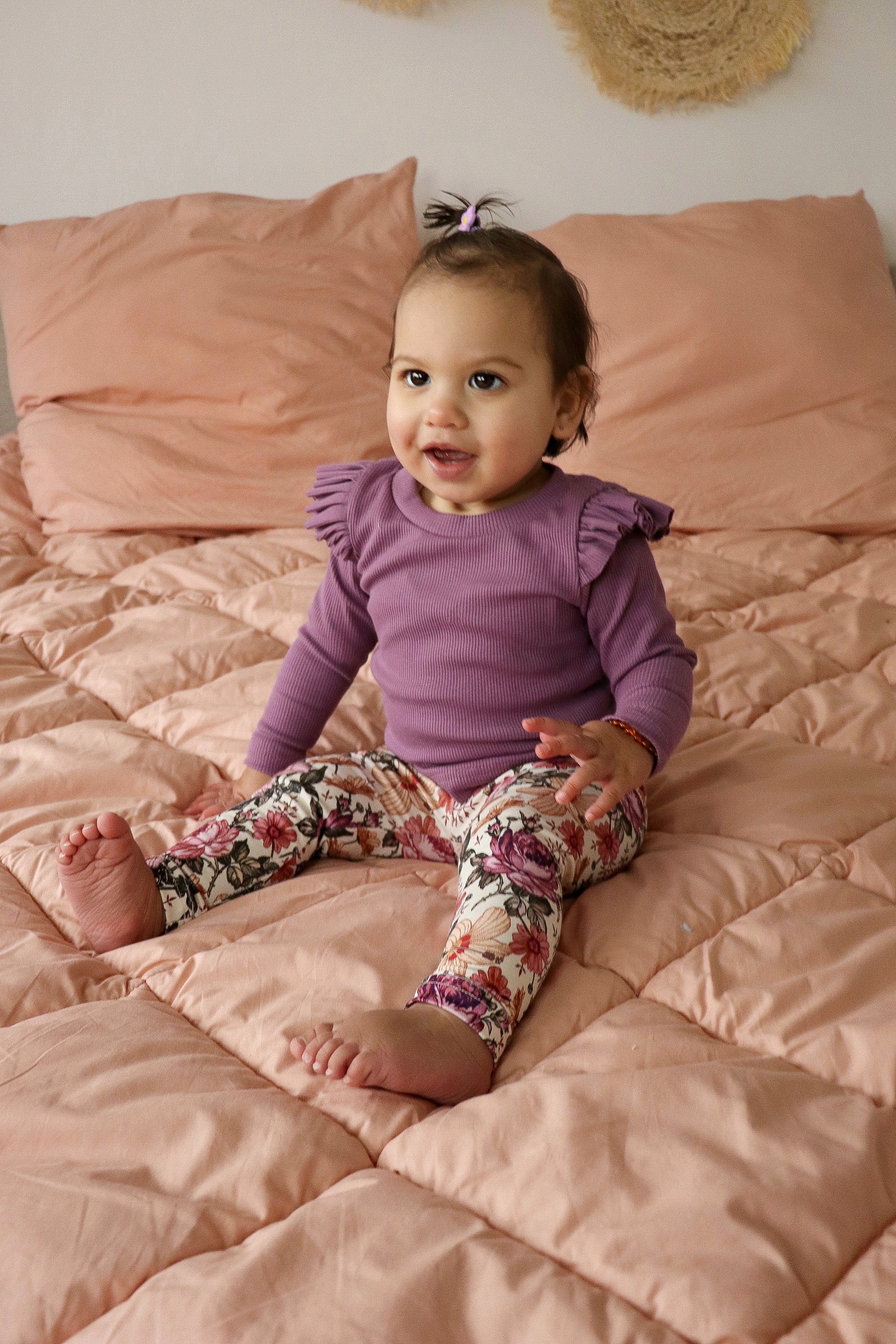 Legging engelse tuin lila