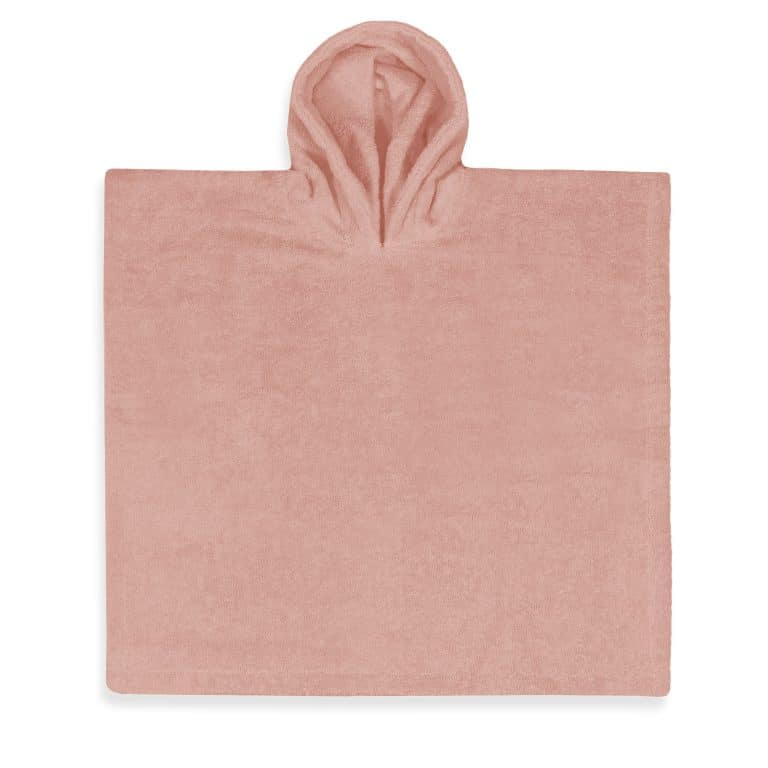 badponcho sandstone pink  met geborduurde naam
